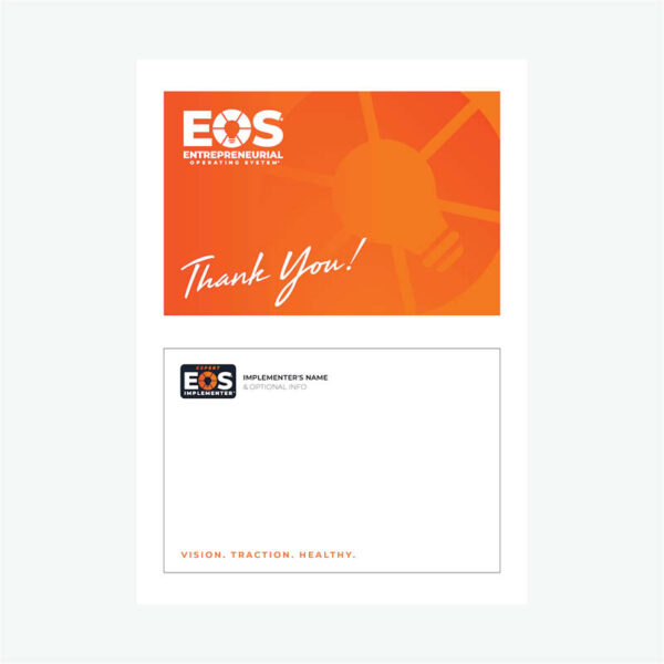 Expert EOS Personalized Thank You Postcards