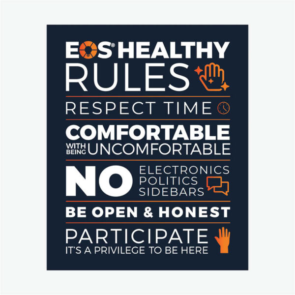 Healthy Rules - Decal Poster