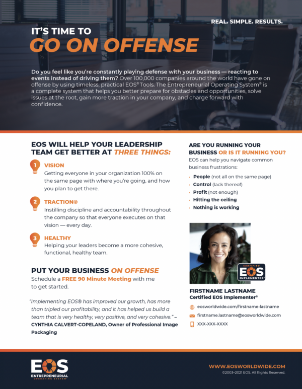 Sales Sheet - Go On Offense