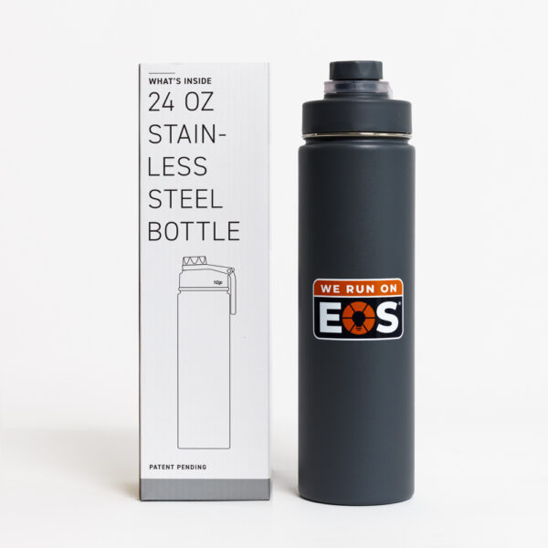 We Run On EOS Water Bottle - Image 4