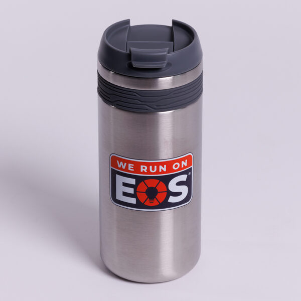 We Run On EOS Beverage Bottle - Image 3