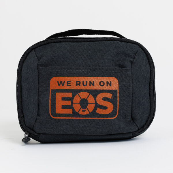 We Run On EOS Tech Accessory Bag - Travel Organizer Pouch