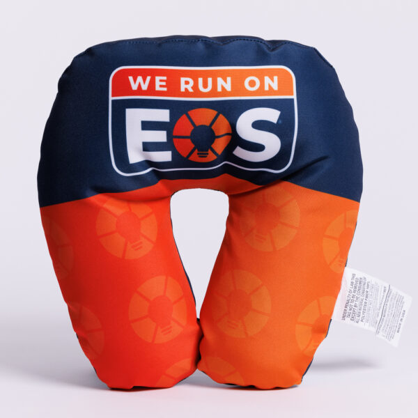 We Run On EOS Travel Pillow