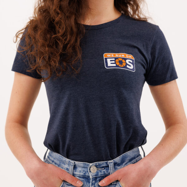 We Run On EOS Womens T-shirt