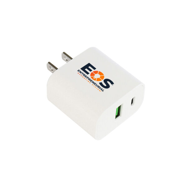 Dual Port Flat Wall Adapter