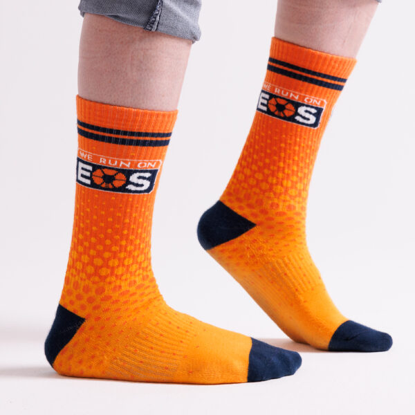 We Run on EOS Tall Custom Sock - Image 3